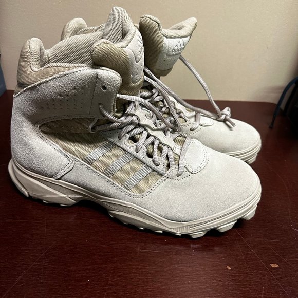 Adidas Mens Beige GSG-9.3.E Olympic Sports Disciplines Oly Lace Up Hiking Boots main image 4